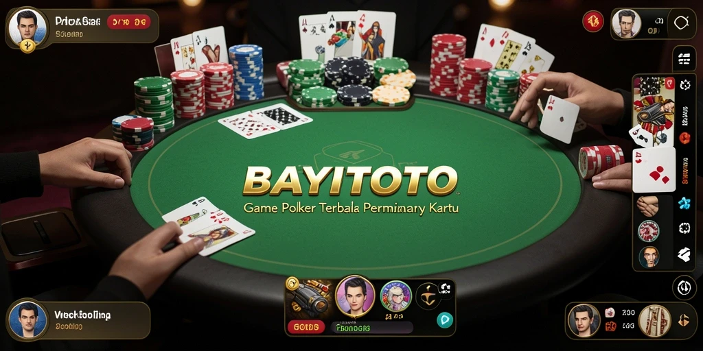 Tampilan gameplay BAYITOTO yang mendebarkan saat bermain Poker.