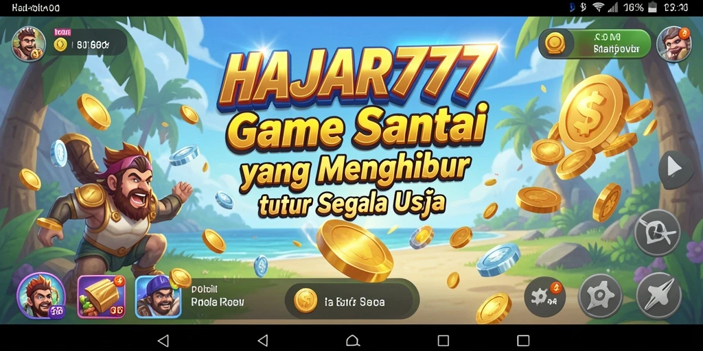 Tangkapan layar gameplay seru dari HAJAR777 dengan grafik yang menarik.
