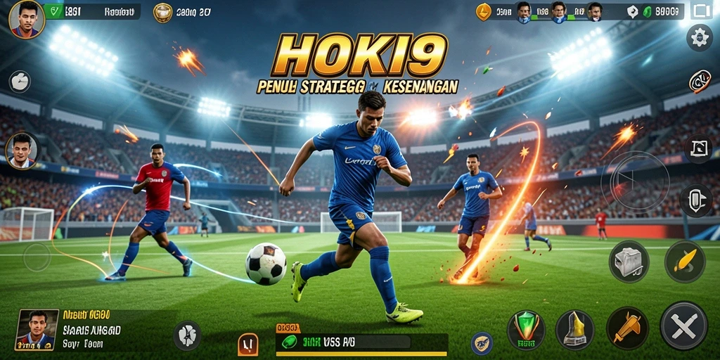 Screenshot HOKI9 menampilkan aksi seru dalam pertandingan olahraga.