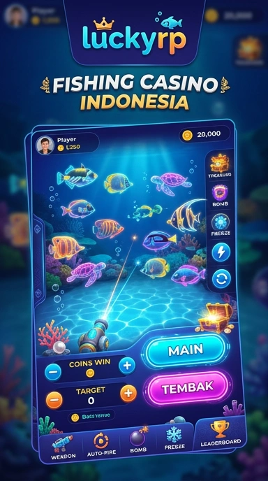Tampilan aplikasi luckyrp yang intuitif dan mudah digunakan.